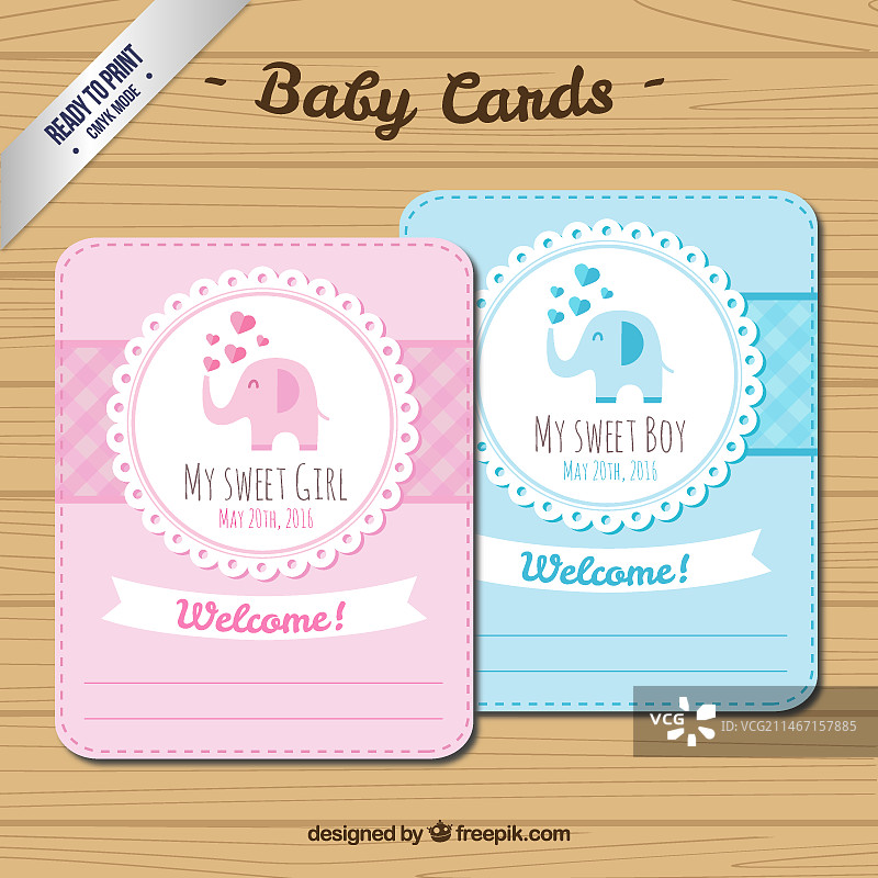 婴儿派对大象性别揭示卡图片素材