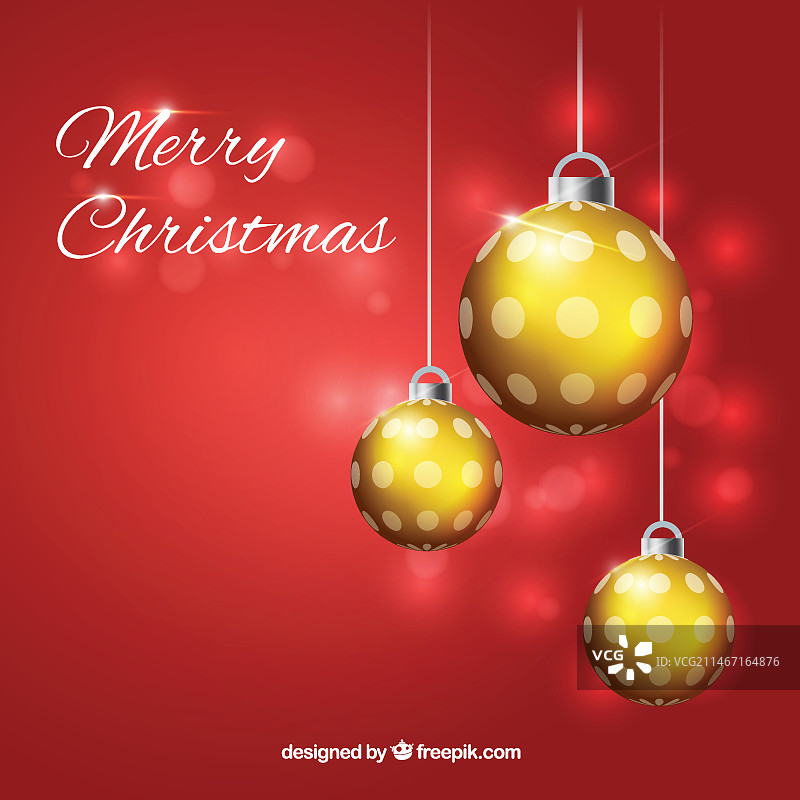 闪亮的圣诞球背景图片素材