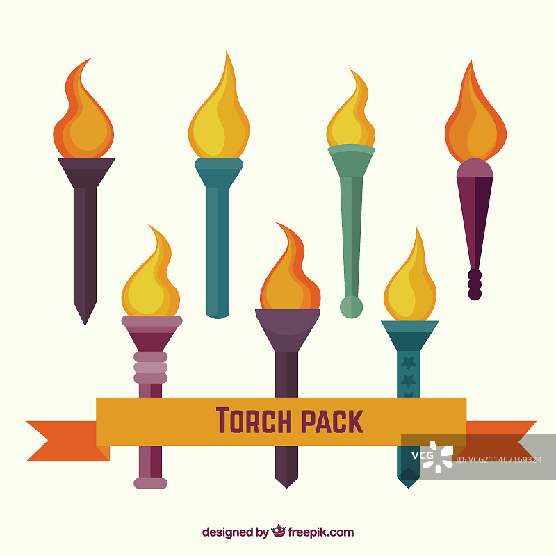 彩色手电筒合集图片素材