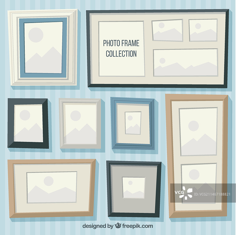 扁平风格相框合集图片素材