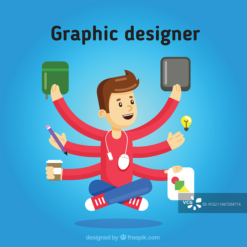 多任务平面设计师图片素材