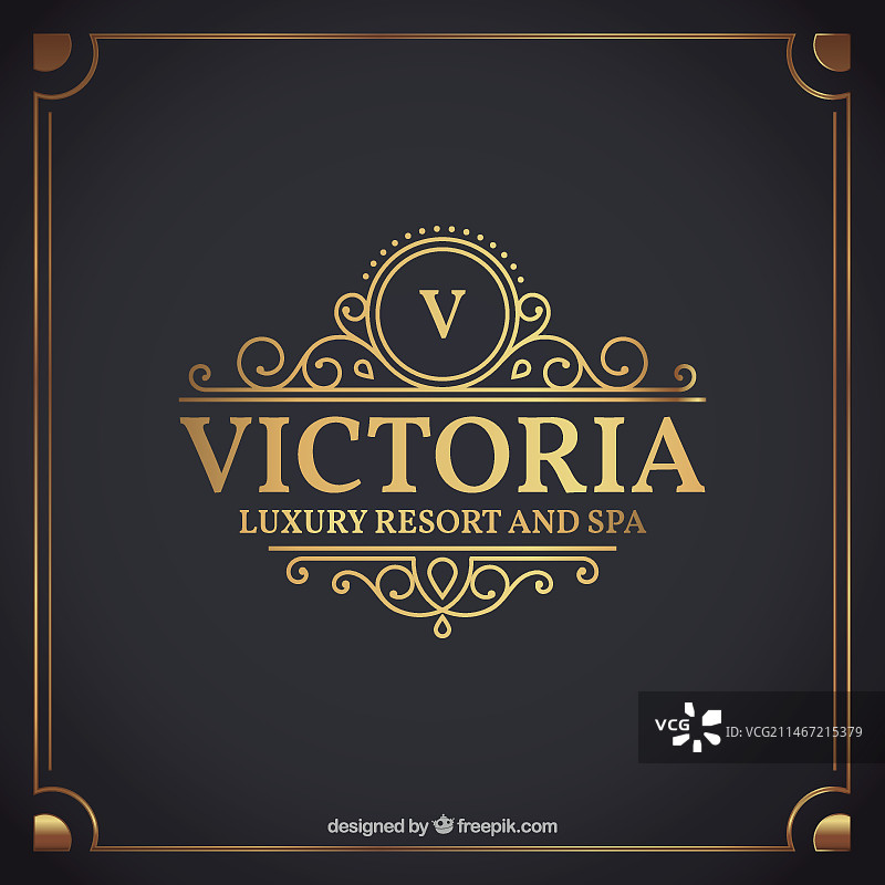 豪华酒店标签图片素材