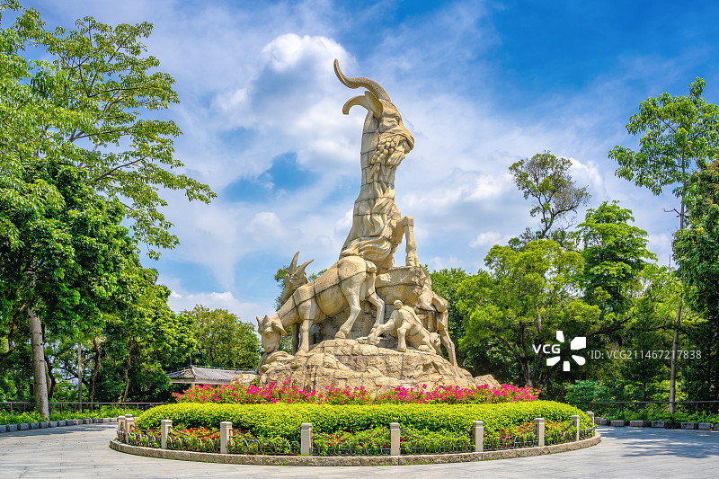 广州市越秀山五羊石像图片素材