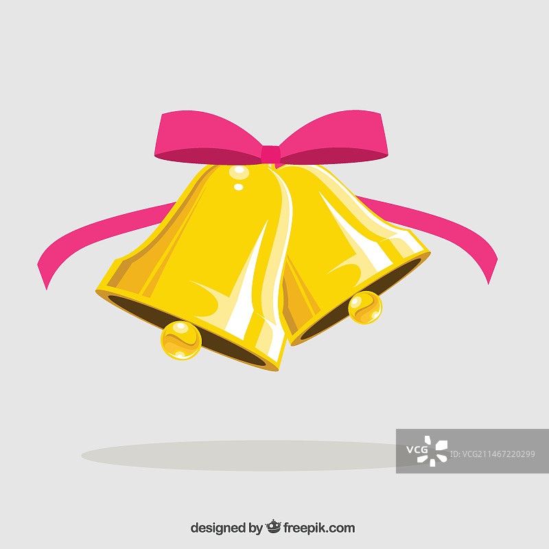 粉色蝴蝶结的铃儿响叮当图片素材