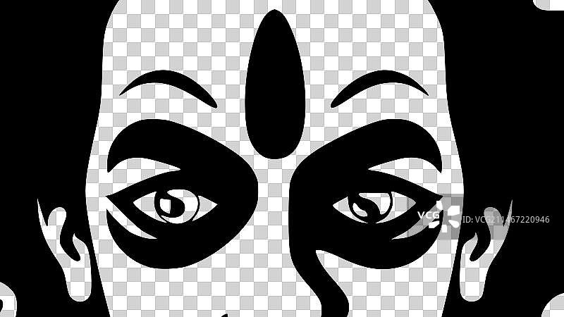 小丑 - 简约剪影图片素材