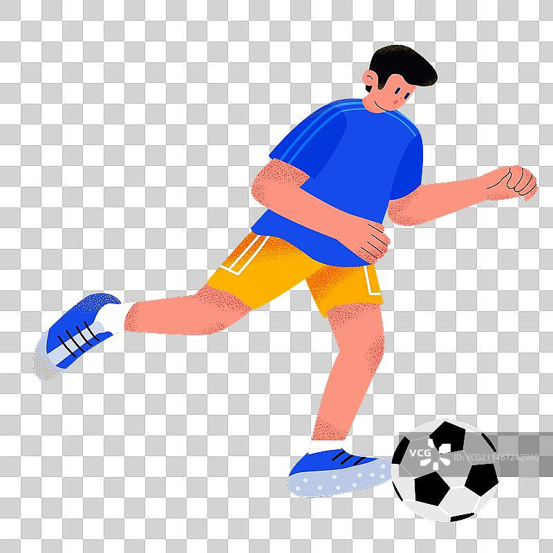 踢足球运动员图片素材