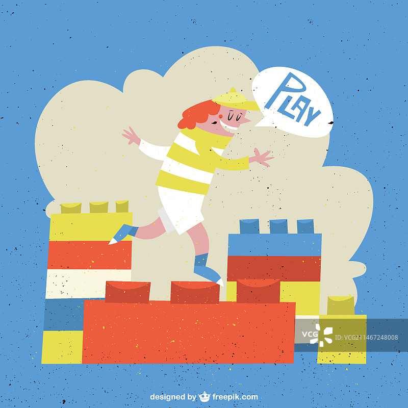 儿童玩积木图片素材