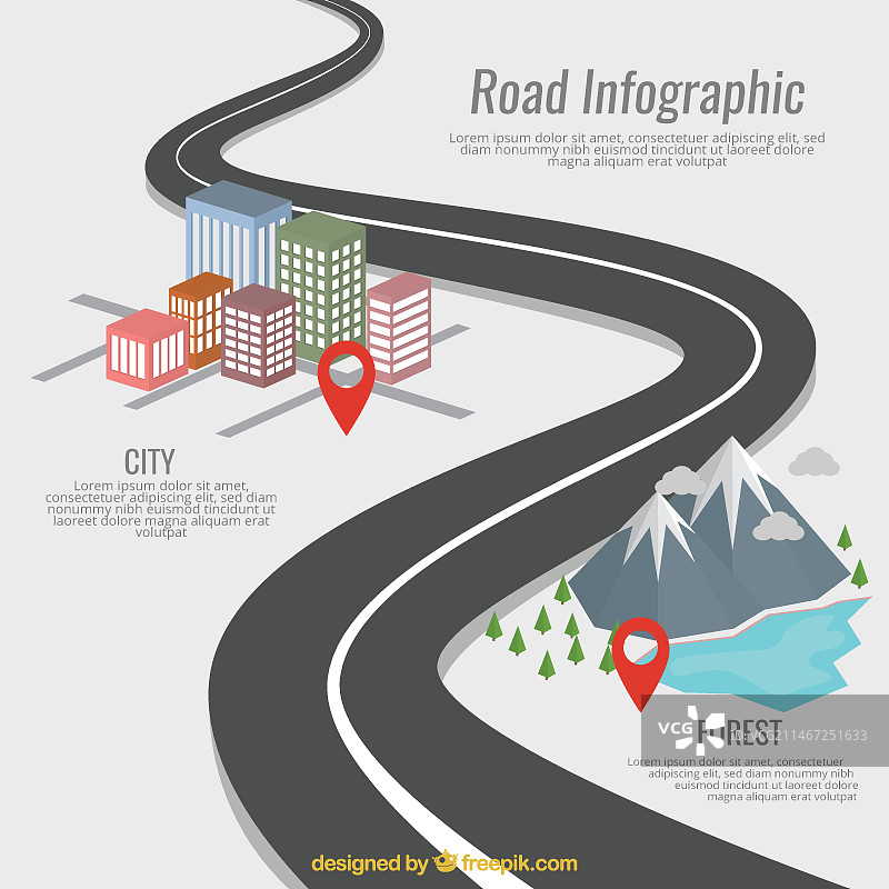 道路信息图图片素材