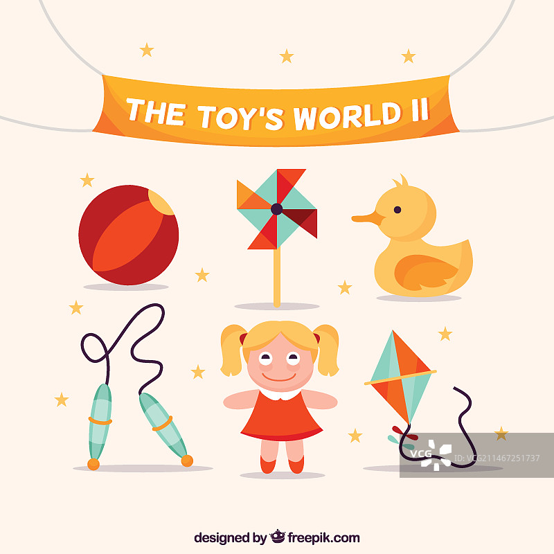 可爱的玩具收藏图片素材