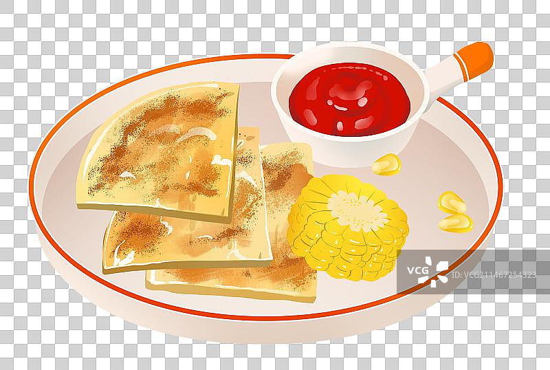 一盘煎饼图片素材