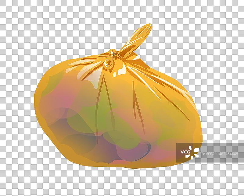 黄色垃圾袋图片素材