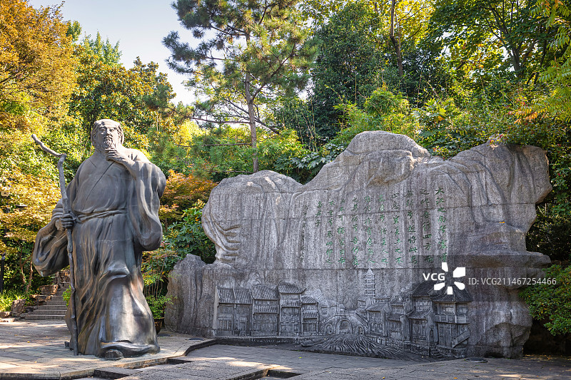 江苏省常州市东坡公园（东坡园）苏东坡居住地图片素材