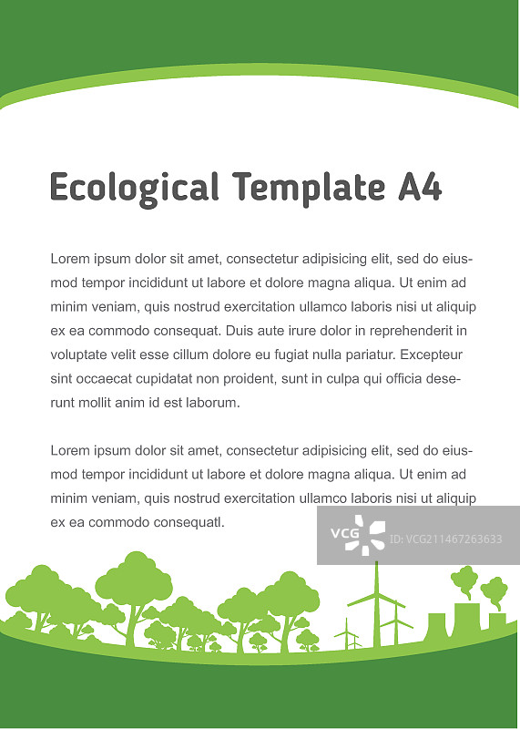 生态宣传单图片素材