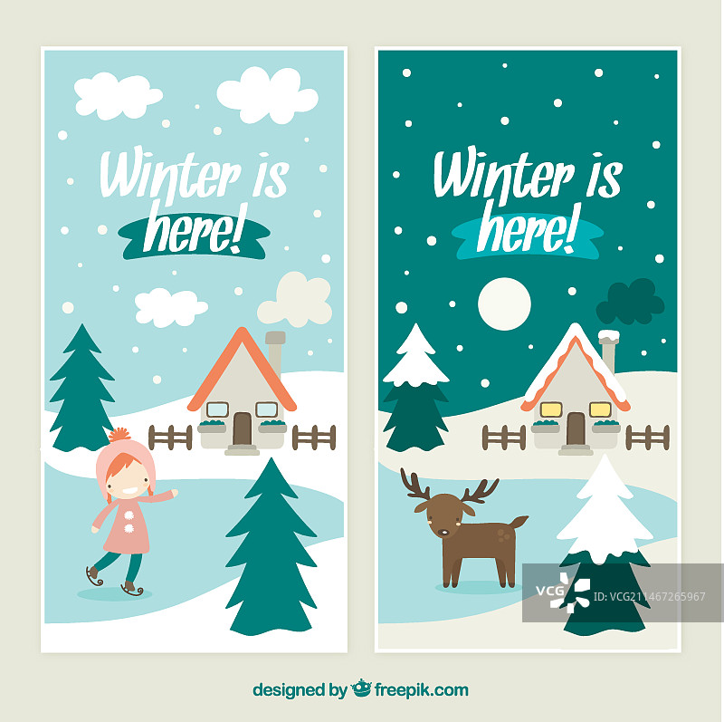 冬季主题banner合集图片素材