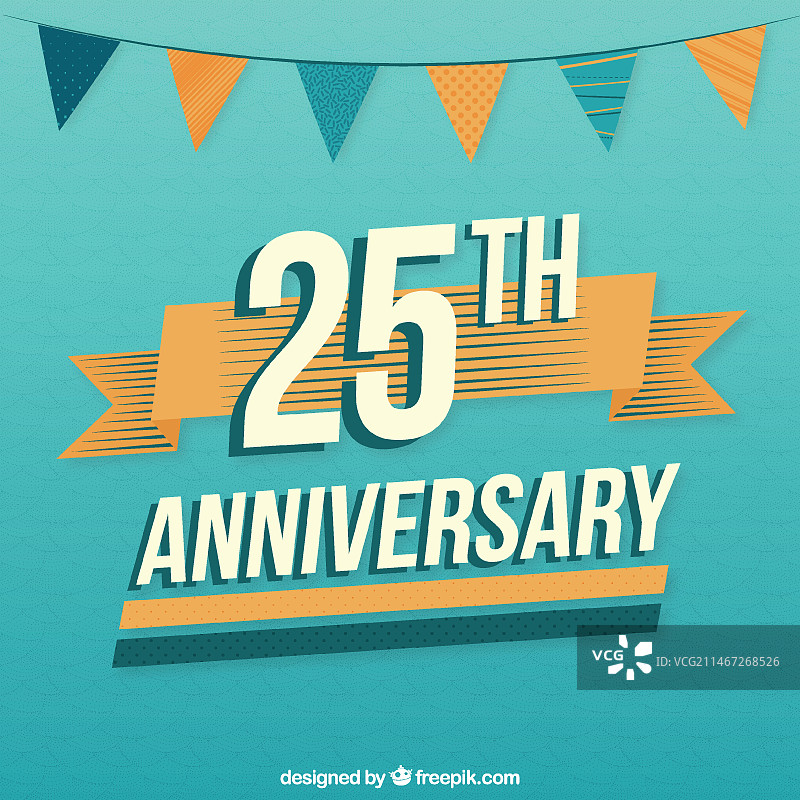 复古周年纪念背景图片素材