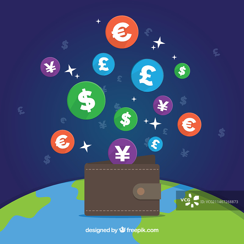 世界货币图标图片素材