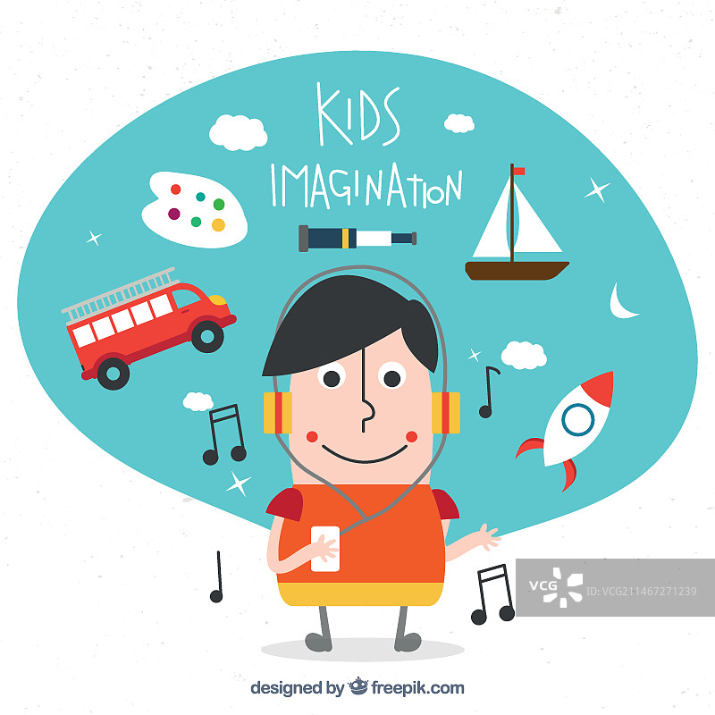 儿童的想象力图片素材