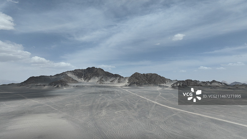 青海海西州茫崖黑独山航拍图片素材