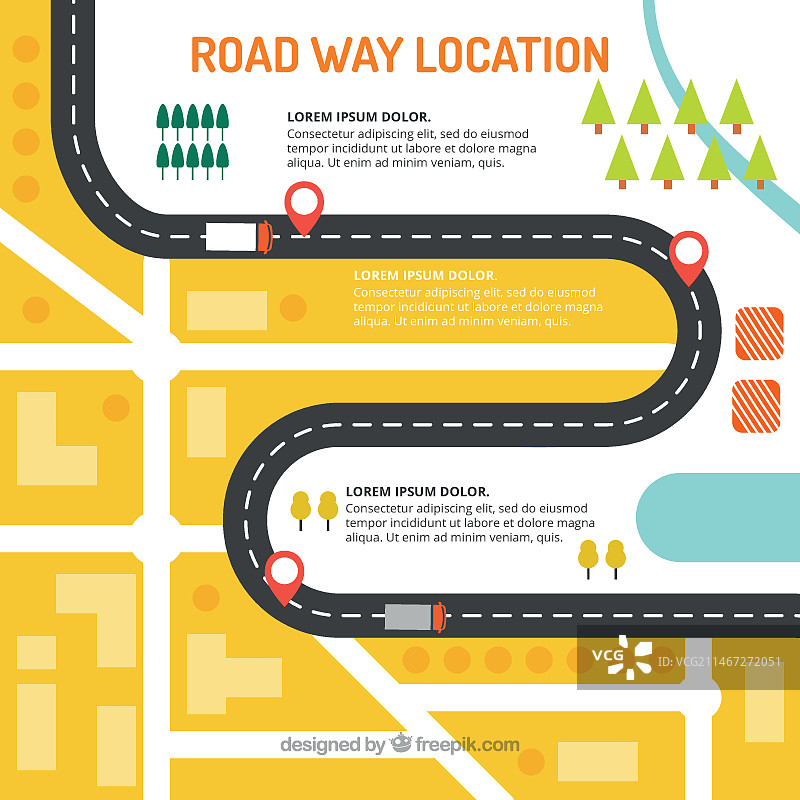 道路位置图片素材