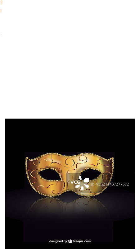 金色威尼斯面具图片素材
