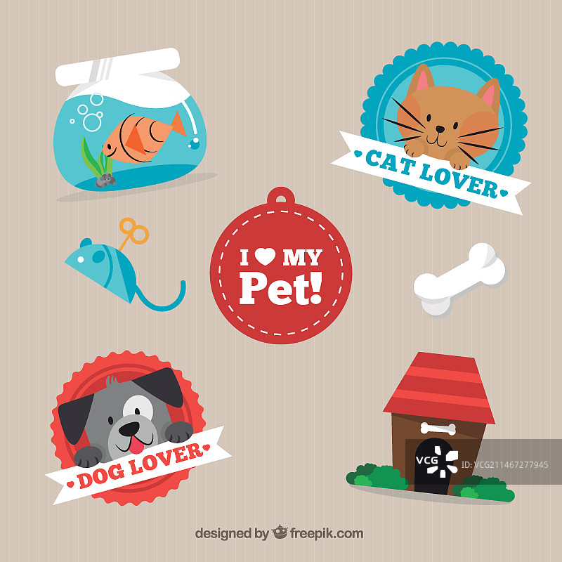 我爱我的宠物标签包图片素材