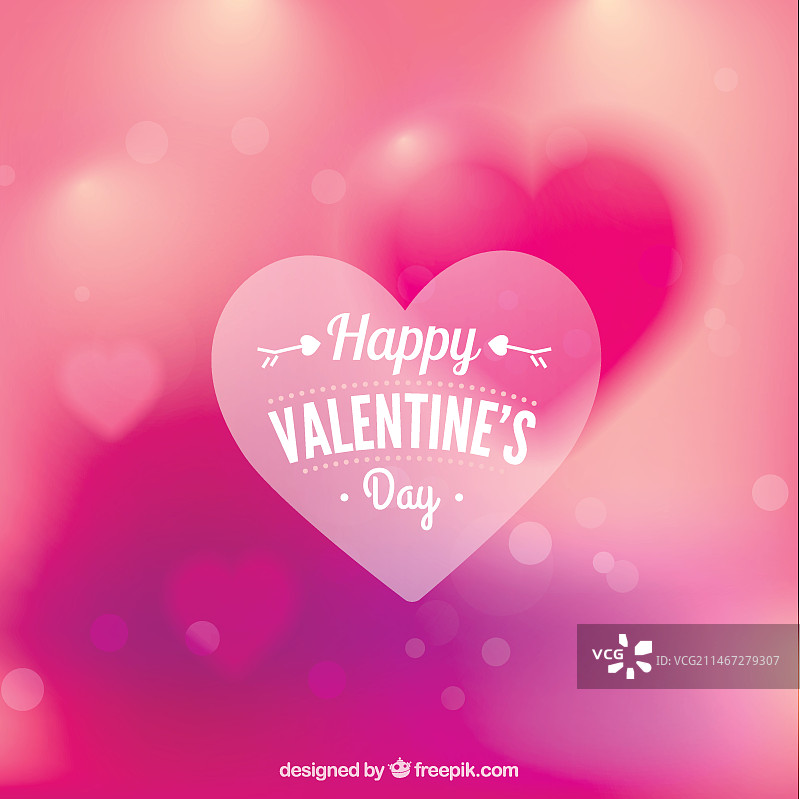 明亮背景上的粉色爱心图片素材