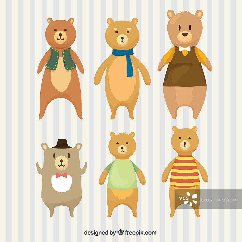 可爱的熊收藏图片素材