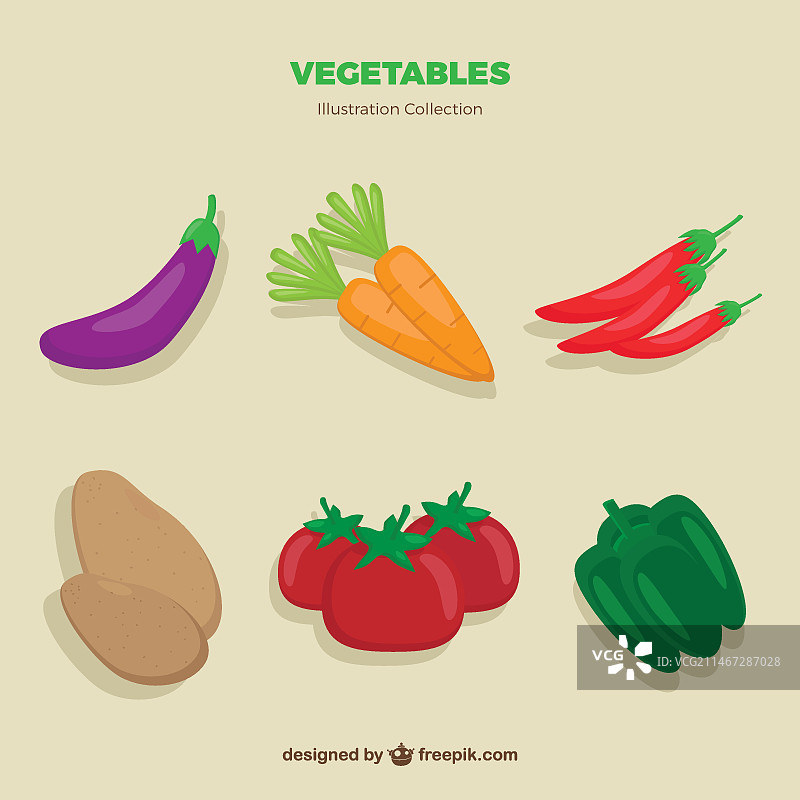 手绘蔬菜包图片素材