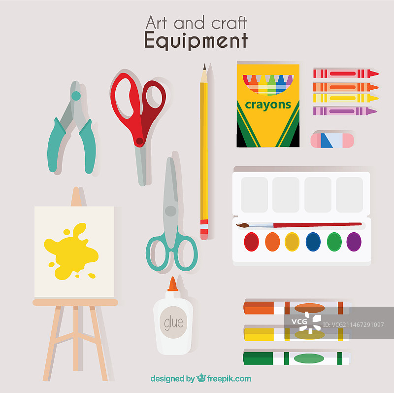 手绘艺术设备图片素材