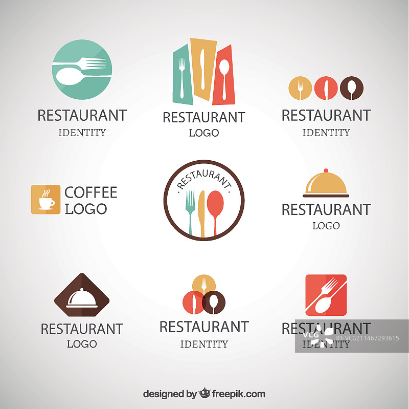 现代餐厅Logo合集图片素材