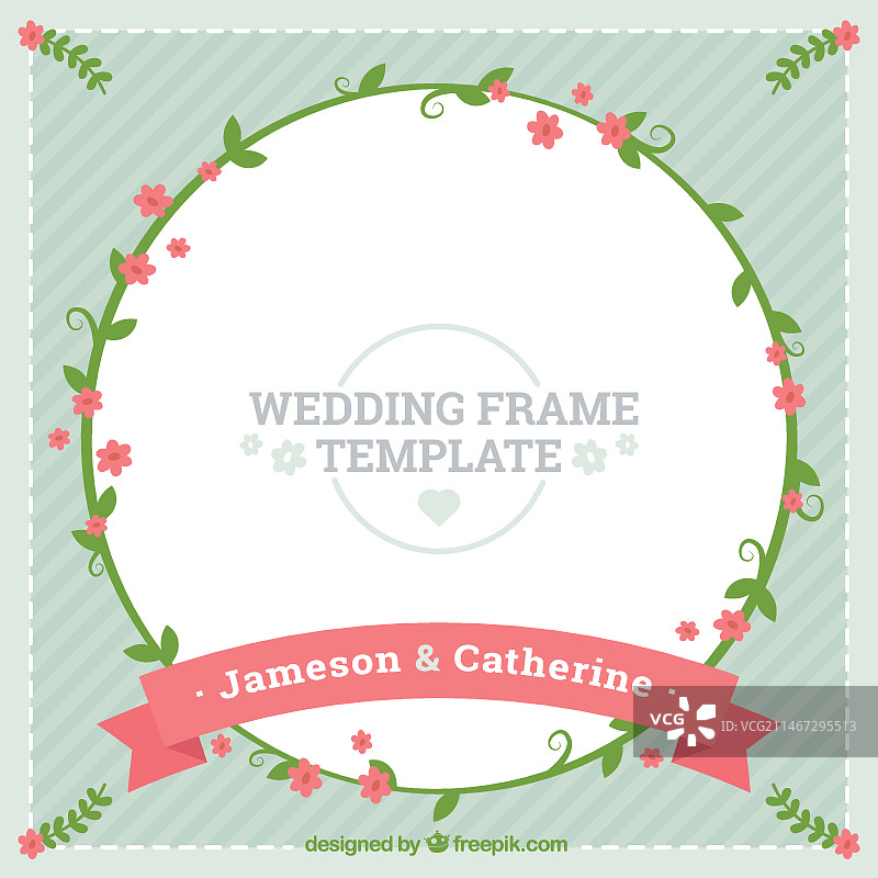 花环框架模板图片素材