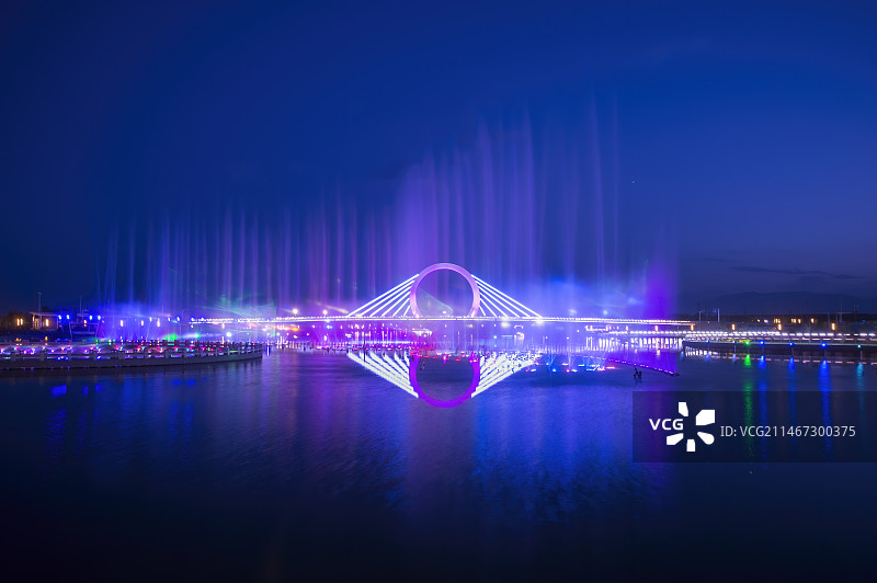 音乐喷泉图片素材