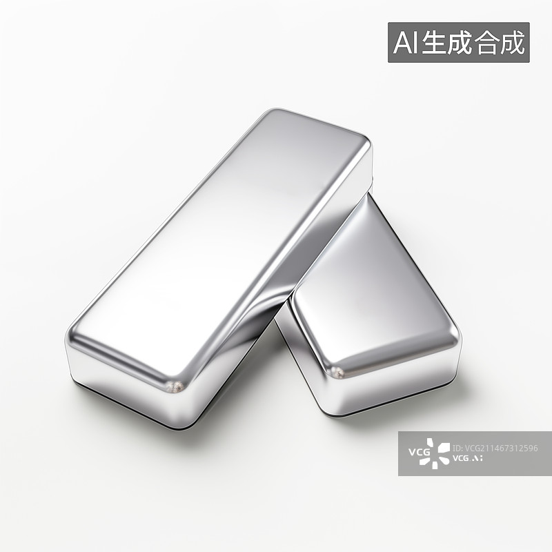 【AI数字艺术】银条素材金融插图图片素材