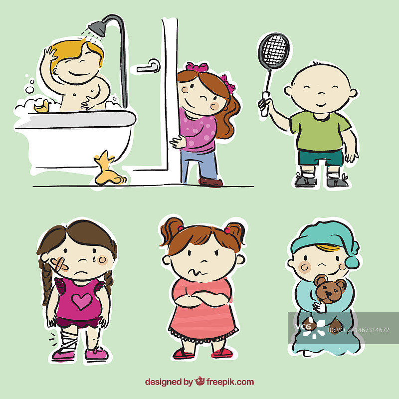 孩子们在做事情图片素材