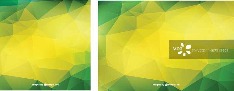 绿色和黄色几何背景图片素材