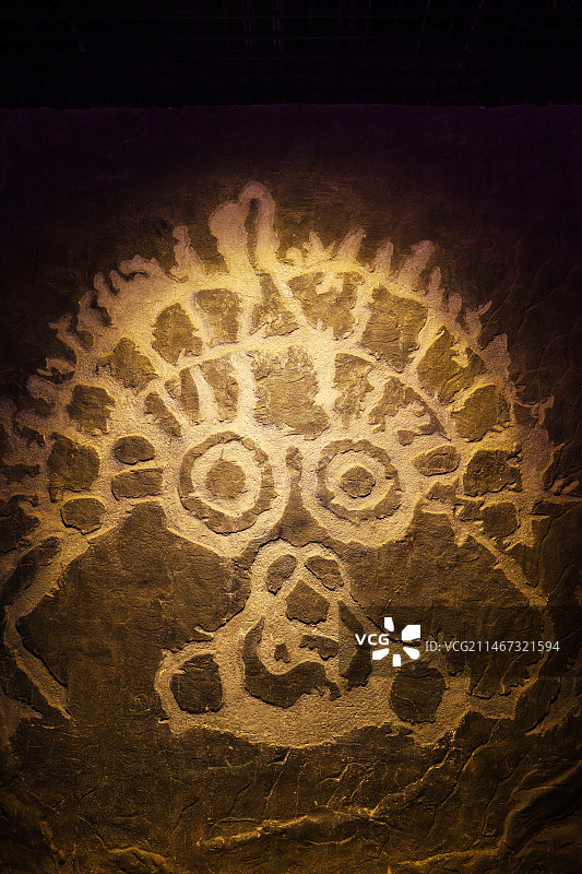 宁夏博物馆藏 贺兰山岩画图片素材