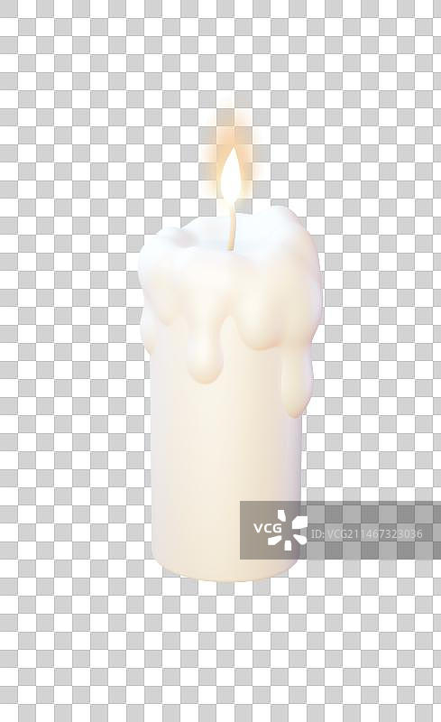 3d渲染的蜡烛图片素材