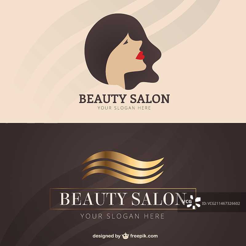 美容沙龙名片图片素材