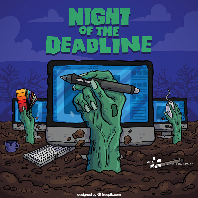 截止日期的夜晚面板图片素材
