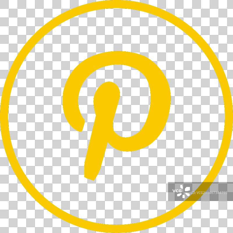 Pinterest 环形图标图片素材