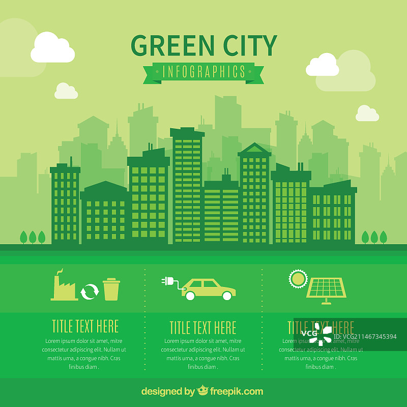 有机城市信息图图片素材