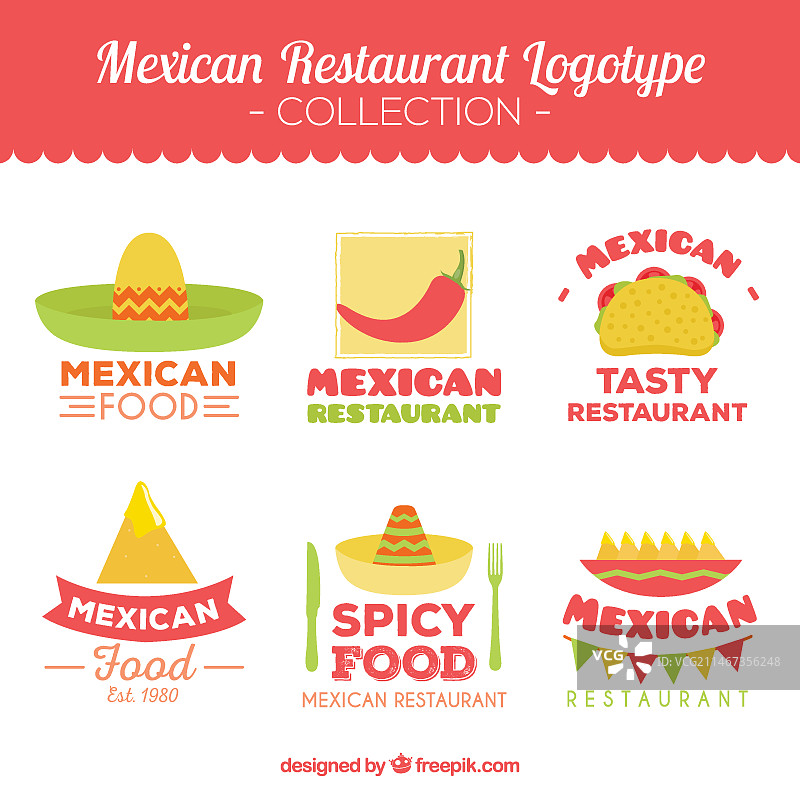 墨西哥餐厅标志设计图片素材