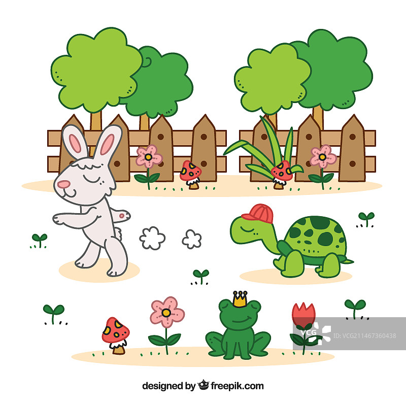 龟兔赛跑寓言图片素材