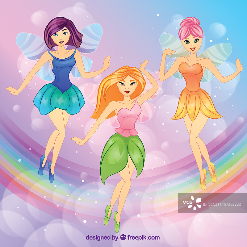 可爱的仙女设计图片素材