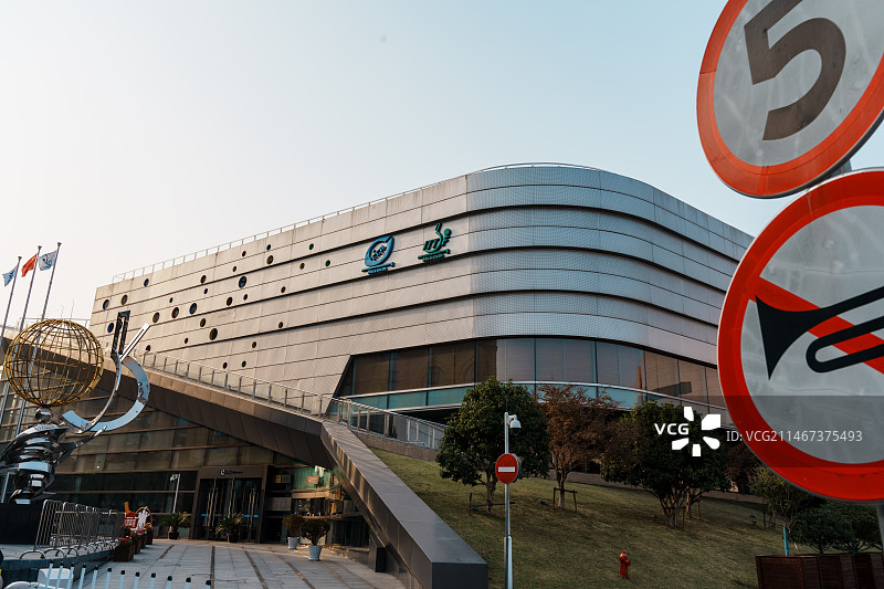 上海国际乒联博物馆和中国乒乓球博物馆图片素材