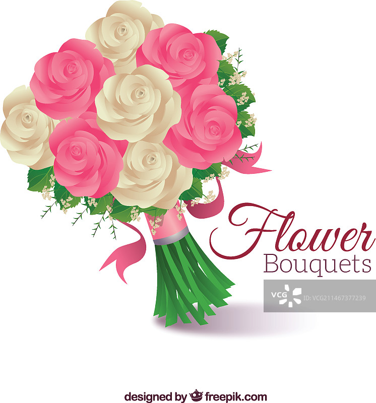 可爱的玫瑰花束图片素材