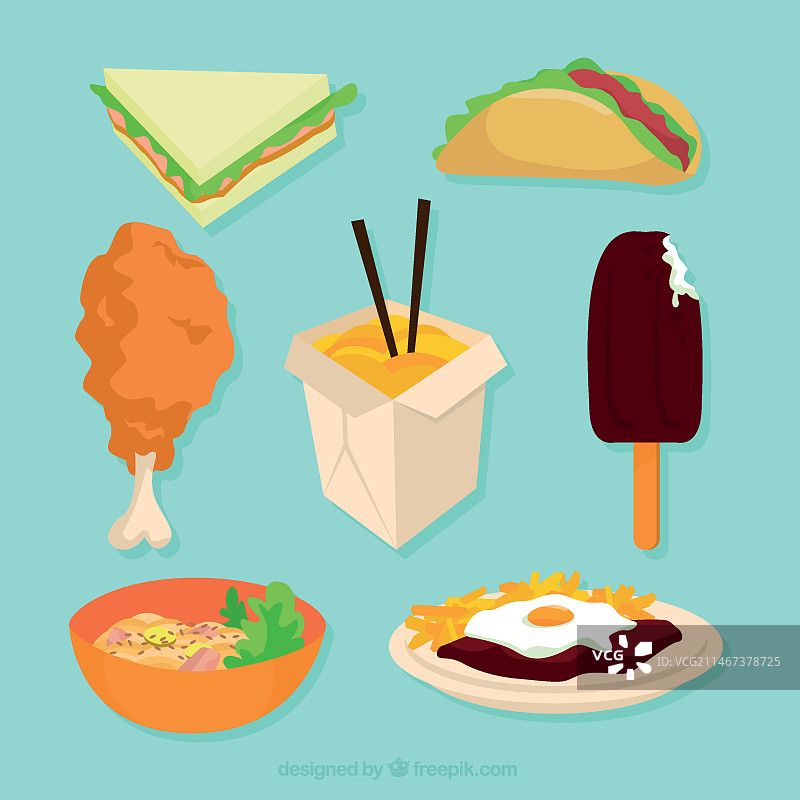 美味多样的食物图片素材