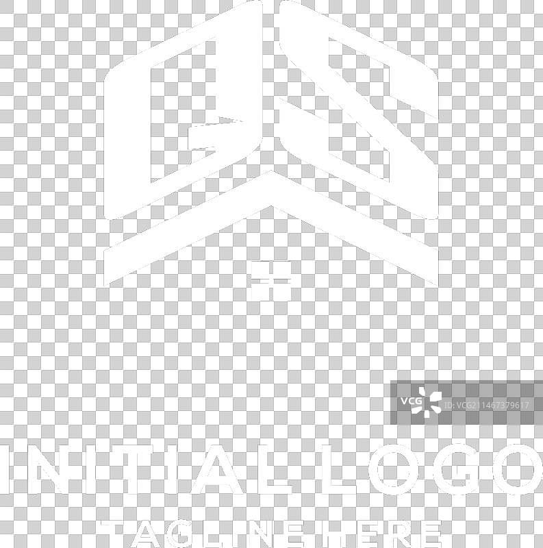 QS字母logo 抽象房屋屋顶简约风格图片素材
