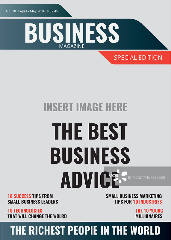 商业杂志封面模板图片素材