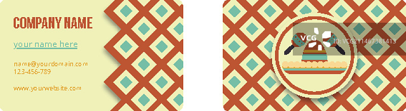 具有典型物品和菱形的墨西哥餐厅卡片图片素材